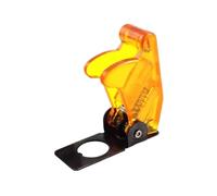5/20Sets Auto Car Boat Truck Illuminated Led Toggle Switch With Aircraft Flip Up Cover Guard 12V20A transparent IDGTTLDF(Orange lid,20 Sets)