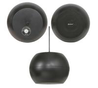 5" 20w Black Hanging Suspended Pendant Ceiling Speaker 100v & 8ohm Background Loops Black One Size