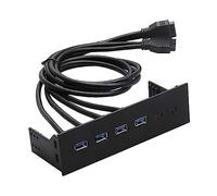 5.25 In USB Front Panel Hub for PC Computer Case Optical Drive Front Panel 4 Ports USB 3.0, 163x105x53mm