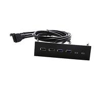 5.25 In USB Front Panel Hub for PC Computer Case Optical Drive Front Panel 4 Ports USB3.0 2.0, 163x105x53mm