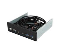 5.25 Inch Desktop Pc Case Internal Front Panel Usb Hub 2 Ports Usb 3.0 And 2 Ports Usb 2.0 With Hd Audio Port 20 Pin Connector