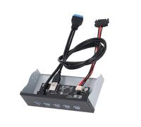 5.25 Inch Optical Drive Front Panel, 5xUSB3.2 GEN1 5Gbps High Speed Data Transmission USB Hub For 8 10 2003, with GL3510 Controller, For OS X, For LINUX