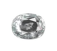 5.25 Ratti 5.55 Carat Genuine White Sapphire Gemstone Ceylon Wearing For Making Jewelry Purpose Premium Safed Pukhraj Stone Original Certified By Lab For Men And Women'S(Lab-Tested)-B0CT52L7MRNAMZ