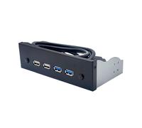 5.25" USB Front Driver Board Portable 19 Pin/9 Pin USB USB 2.0 Hub Front Plate 4 Ports CD-ROM Extension