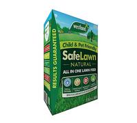 5.25kg Safe Lawn Natural Feed 150m, Quick Growth New lawns or Patch & Repair Super Patch Grass Feed Gardening Thicken Lawns Burnt Dry Lawns Fresh
