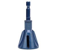 5-25mm 1/5-1in Deburring Chamfering Drill Bit 1/4 Inch Hex Shank Tungsten Steel Tool Blue for Screws Bolts