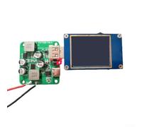 5-28V for MPPT Solar Charge Controller with USB-C & USB Outputs for Fast Charging - 5V/2., 9V/2A, 12V/1.5A - Compact 50×50×14mm Regulator for Camp