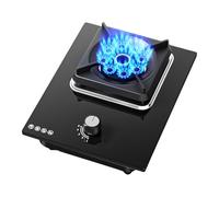5.2KW Gas Cooktop,With Timer 9 Cavity Camping Single Burner, Single Burner Stove Tempered Glass Portable Gas Stove for Apartment(NG)