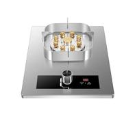 5.2KW Gas Stove,Gas Cooker 1 Burner,Gas/LP Gas Conversion Stove,Tempered Glass Cast Iron Pot Rack,with Flameout Protection,for Home Kitchen(LPG)