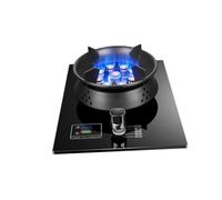 5.2KW Gas Stove - Indoor Tempered Glass Gas Cooker, Freestanding Home Kitchen Hob Table, with Timer Function, for Outdoor Camping Cooktop(LPG)