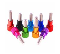 5/2pcs Stainless Steel Aluminum M3 M4 M5 M6 Knurled Head Threaded Hand Tighten Thumb Screw(Orange,M3x12 5pcs)