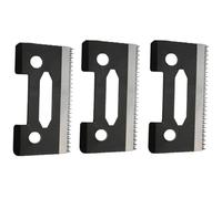 5/3/1Pcs Upgraded Universally Ceramic Stagger Tooth Blade，Compatible for WAHL，Hair Clipper Ceramic Movable Blade(110-BlackX3)