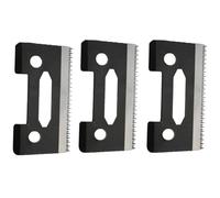 5/3/1Pcs Upgraded Universally Ceramic Stagger Tooth Blade，Compatible for WAHL，Hair Clipper Ceramic Movable Blade(110-BlackX3)