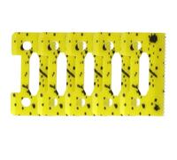 5/3/1Pcs Upgraded Universally Ceramic Stagger Tooth Blade，Compatible for WAHL，Hair Clipper Ceramic Movable Blade(110-YellowX5)