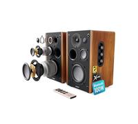 5.3 Bluetooth Bookshelf Speakers | Hifi Bluetooth Stereo | 100W Studio Monitors | Xtra Bass & 3 Drivers Hifi Speakers | Multi-Connection Options, Remote Control, USB Playback | Majority D100