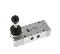 5/3 G1/4'' Exhaust Center Hand Lever Valve Detent 0-12bar/0-168psi Airtec