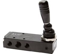 5/3 G1/4'' (G1/8'') Exhaust Center Hand Lever Valve 0-8bar/0-112psi E.MC