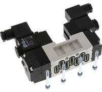 5/3 ISO 5599-1 Exhaust Center Solenoid Valve 230V AC 2-10bar/28-140psi YPC