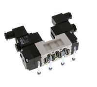 5/3 ISO 5599-1 Exhaust Center Solenoid Valve 24V DC 2-10bar/28-140psi YPC