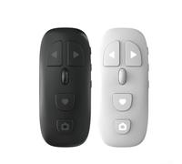 5.3 Live Broadcast Remote Control with Zoom & Shutter for Smartphones, Wireless Scrolling Controller for Vlogging & Video, 10m Range, Compact 24g Design(White)
