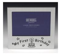 5" 3" My 1st Birthday Photo Frame Babys 1st Birthday Occasion Gift 72222, Silver