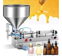 5-3000ml Stainless Steel Pneumatic Paste Liquid Filling Machine, Automatic or Manual Switchable Bottle Filler