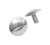 5-30pcs 304 Stainless Steel GB947 Extra Large Flat Head Slotted Screw Round Bolt M2 M2.5 M3 M4 M5 M6 M8 Length 3~50mmd(18mm,M4-30pcs)