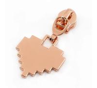 5-30Pcs 5# Zipper Closure Sliders for Nylon Zippers Tape Bag Shoes Zips Pull Head Sewing Luggage Clothes Repair(RoseGold01,20Pcs)