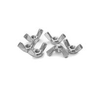 5-30PCS A2 DIN315 Wing Nuts M3 M4 M5 M6 M8 M10 304 Stainless Steel Hand Tighten Wing Nut Fastener(M10 5PCS)