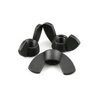 5-30Pcs M3 M4 M5 M6 M8 M10 M12 Black Nylon Wing Nut Hand Thumbnut Butterfly Nut(M4-20PCS)