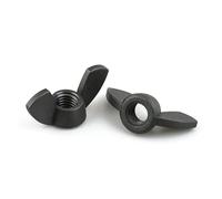 5-30Pcs M3 M4 M5 M6 M8 M10 M12 Black Nylon Wing Nut Hand Thumbnut Butterfly Nut(M5-20PCS)