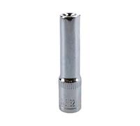 5/32" Deep SAE Socket 1/4" Drive 48mm Length 6 Point Chrome Vanadium Steel