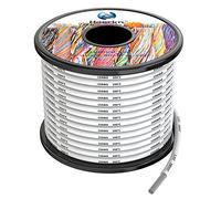 5.3mm² 10awg Silicone Electrical Wire Cable 8 Meters White 10 Gauge Hookup Wires kit Stranded Tinned Copper Wire Flexible and Soft High Temperature Resistance