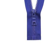 5# 3pcs 30/40/55/60/70/80/90cm Open-end auto Lock ECO Colorful Plastic Resin Zipper for Clothes Garment-Royal Blue,5#,30cm