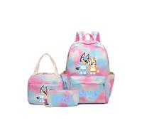 (5) 3Pcs/set Anime Bluey Backpack + Lunch Bag + Pencil Case