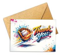 (5.3x8 Inch) Thank You Coach for a Great Season Baseball Gift Card, Fun Design, Appreciation for Coaches, End of Season Gift, Baseball Fan Gift, Folded Card with Envelope 1
