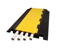 5/4/3/2 Channel Rubber Cable Protectors Extreme Cable Ramps,Heavy Duty Protective Cable Wire Cord Ramp Driveway Rubber Traffic Speed Bumps,900x490x60mm