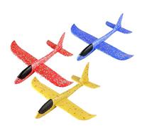 5/4/3/2 Pack Foam Glider Planes Flying, Large Throwing Foam Plane/Gliders with 2 Flight Mode, Manual Launch Epp Flying Aircraft Planes for Outdoor Sport Game, Birthday Gifts for Boy Girl (3Pcs)