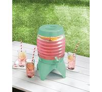 5.4 Liter Collapsible Drinks Dispenser with Tap, Air Tight Lid and Stand Summer Party Plastic Easy Carry Outdoor Beverage Dispenser for Drinks