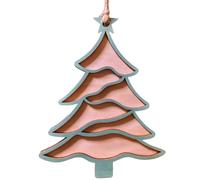 5.4X4.2 In Diy Family Ornament, Custom Wooden Holiday Tree Decoration With Silver Edge, Personalized Hanging Name Tag Christmas Décor
