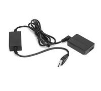 5 5.5V USB Drive Cable Mobile Power Supply DC Coupler LP E17 Dummy Battery for M3 / M5 / M6 Plastic Material Dummy Battery with USB Cable
