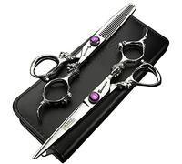 5.5/6/7.5/7/8-inch Professional Hair Clippers, Japanese 440C Jewelry Scissors (5.5-inch -2pc-A)