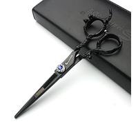 5.5/6/7.5/7/8-inch Professional Hair Clippers, Japanese 440C Jewelry Scissors (6-inch Cutting Scissors-B)