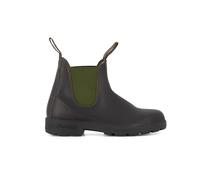 Blundstone Women's Unisex Original 500 Series, Stout Brown Leather With Olive Elastic, 5.5 UK (38.5 EU)