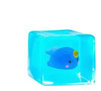5.5 CM Glow In The Dark Ice Cube Squishy Fidget ,Soft Stress Cube,Sensory & Stress Relief, Super Squishy Sensory,Squish Ball For Anxiety Relief Stress Reliever(B)