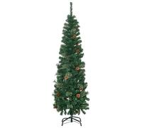 5.5 Foot Tall Pencil Slim Artificial Christmas Tree with Realistic Branches