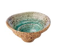 5.5-inch Shaped Bowl, Ceramic Ice Cracked Glaze Shaped Restaurant Dessert Bowl