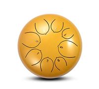 5.5 Inch Steel Tongue Drum 8-Tone Tambourine Percussion Instrument Steel Tongue Drum (Color : A)
