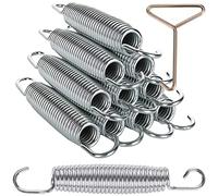 5.5 inch Trampoline Replacement Springs for 8ft/10ft/12ft/14ft/15ft/16ft, Heavy-Duty Galvanised Steel, Metal Rust Resistant, Fitness Trampoline Springs (Free 1pcs springs tool)…