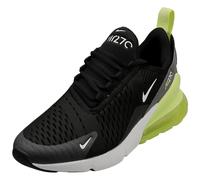 (5.5) Nike Air Max 270 Kids Fashion Trainers in Black White Lemon